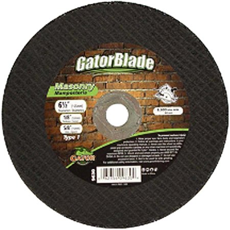 GATOR FINISHING Gator Blade Type 1 Cut-Off Wheel; 6.5 x 0.12 x 0.62 in. 9630